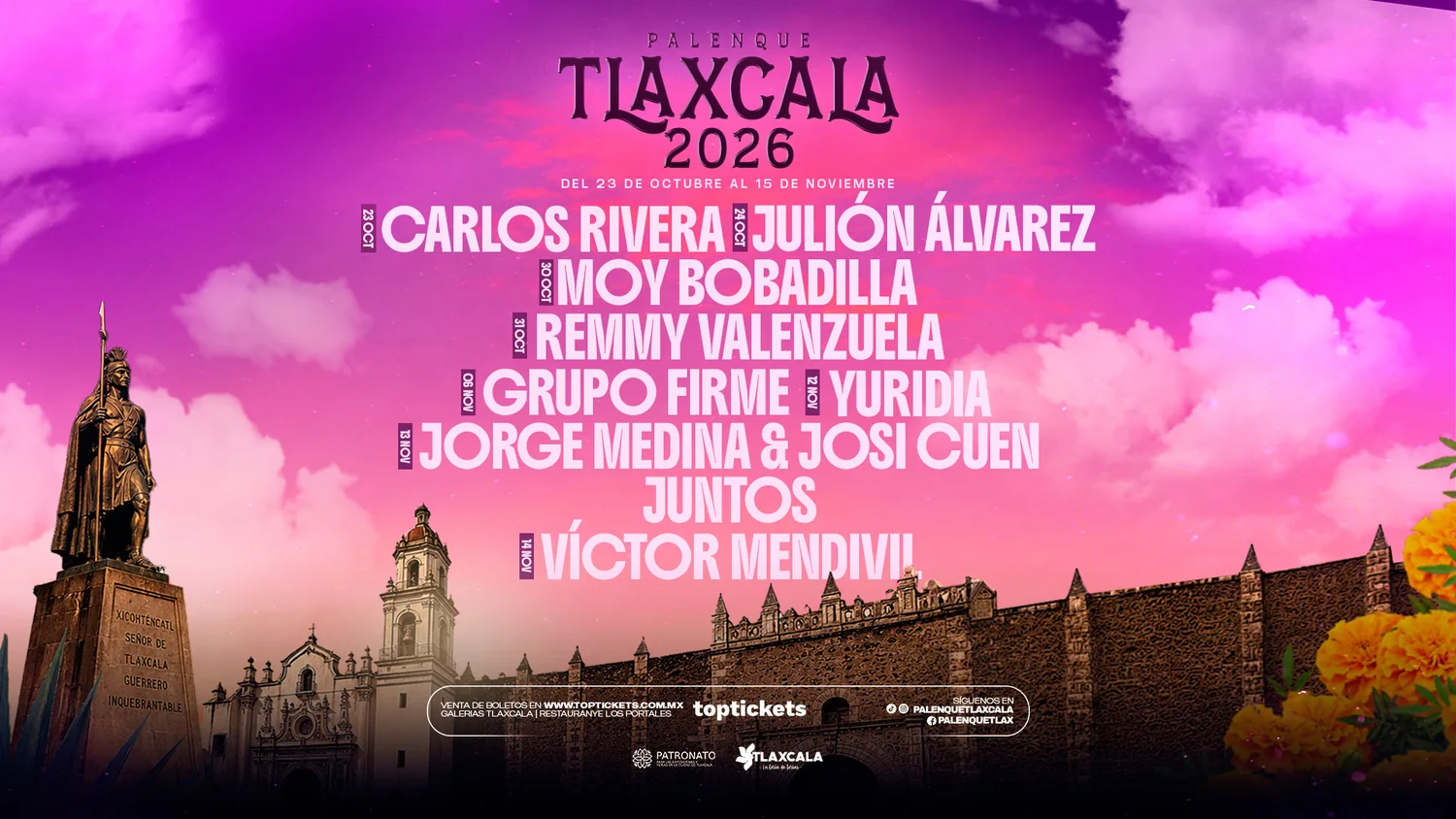 Cartelera del Palenque de Tlaxcala 2026